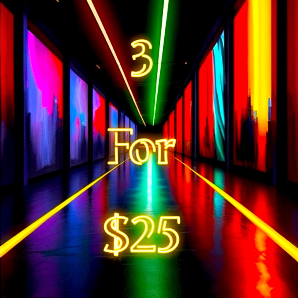 3 for $25 Mix & Match Show.🛍️🔥 like this flyer to be notified-